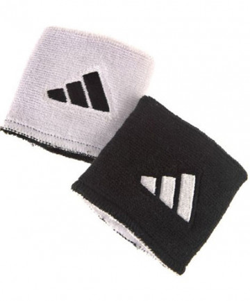 Adidas Interval Reversible Wristbands Small White/Black 5134312
