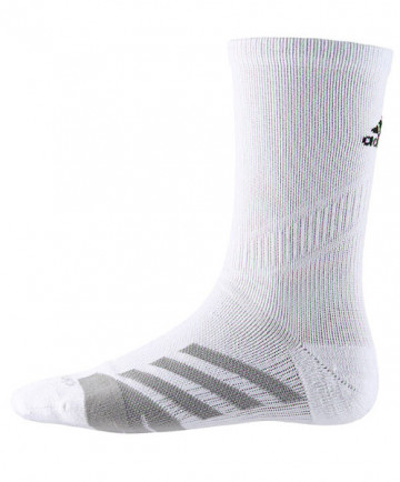 Adidas U Traxion Tennis Crew Socks White, Size Medium 5139305B