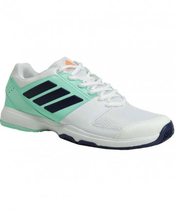 Adidas Women's Barricade Court Shoes White/Blue BB4827