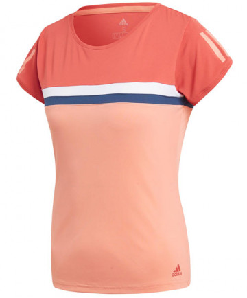 Adidas Women's Club Tee Trace Scarlet CE1492