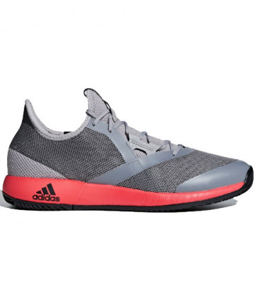 Adidas Men's AdiZero Defiant Bounce Shoes Lt Granite / Shock Red CG6349