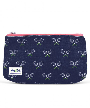 Ame & Lulu Cosmetic Case Matchpoint Navy/Pink CBC102