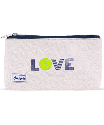Ame & Lulu Icon Brush It Off Cosmetic Case Green Love ICBC117