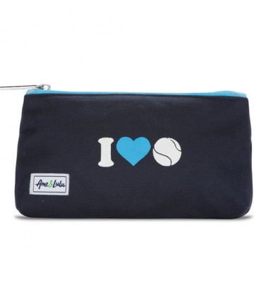 Ame & Lulu Icon Brush It Off Cosmetic Case I Heart Tennis ICBC134