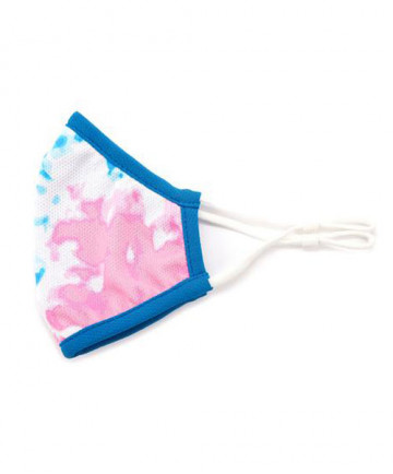 Ame & Lulu Tennis Cool Fit Mask- Blue/Pink Tie-Dye KCFM219