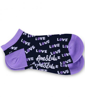 Ame & Lulu Meet Your Match Socks Purple SOCKS119