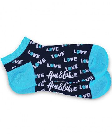 Ame & Lulu Meet Your Match Socks Turquoise SOCKS120