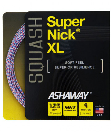 Ashaway Supernick XL Squash 17 String White/Red/Blue