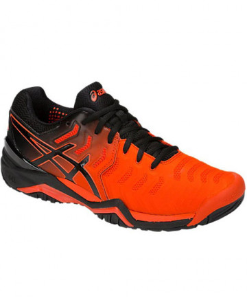 Asics Men's Gel Resolution 7 Shoes Cherry Tomato / Black E701Y-801