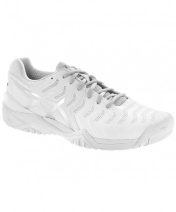Asics Women's GEL Resolution 7 Shoes White/Silver E751Y-0193
