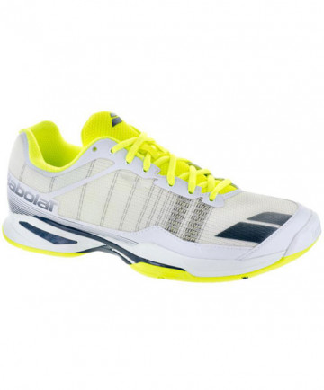Babolat Men's Jet Team All Court Shoes White/Yellow 30S17649-229