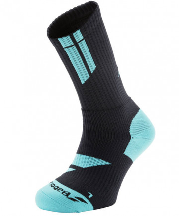 Babolat Men's Big Logo Socks Black/Blue 5MS17342-146