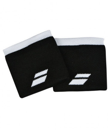Babolat Logo Wristbands Black/White 5US18261-2001