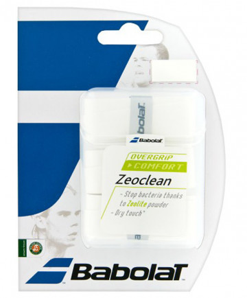 Babolat Zeoclean Overgrip 3 Pack White 653034-101