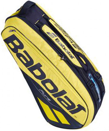 Babolat Pure Aero Racquet Holder 6 Pack Bag Black/Yellow 2019 751182-191