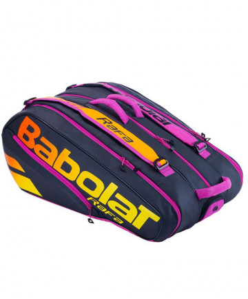 Babolat Pure Aero Rafa 12Pack Bag Black/Yellow/Purp 751215-363