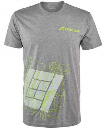 Babolat Men's Court Tee T-Shirt Heather Grey 911071
