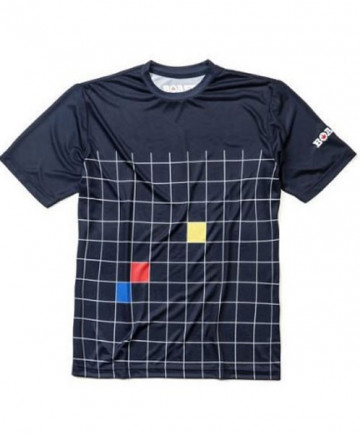 Boast Men's Windowpane Court Tee Navy 143104006-00003