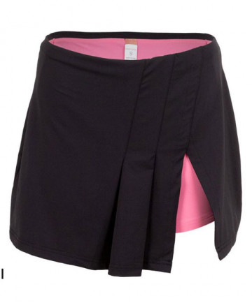 Cross Court Palm Springs Asymetrical Skirt-Black 8619-1000