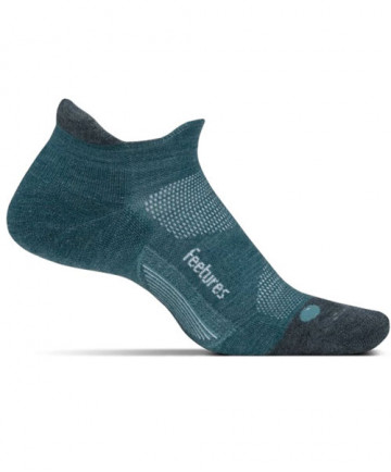 Feetures Merino 10 Cushion No Show Tab Socks Emerald, Medium EM501672