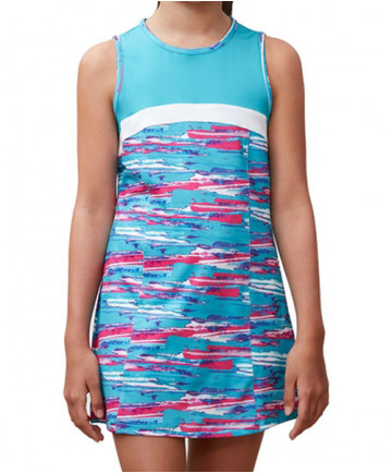 Fila Girls' Blue Wave Dress Bluebird Print TG181M92-487
