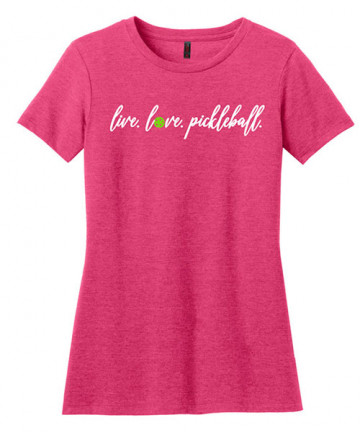 From Live Love Pickleball S/S Tee- Watermelon DM108L