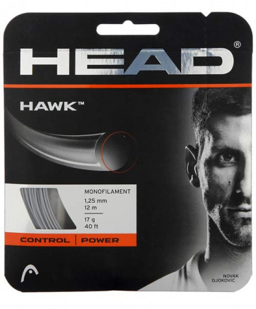 Head Hawk 17G Tennis String (grey) 281103 17