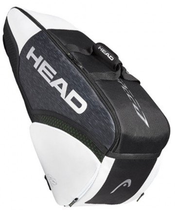 Head Djokovic Speed 6R Combi Tennis Bag Black/White 283029-BKWH