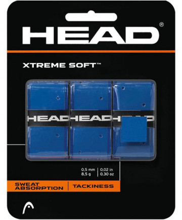 Head XTreme Soft Overgrips 3 Pack Blue 285104-BL