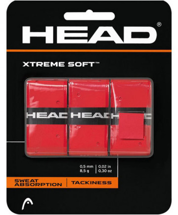 Head XTreme Soft Overgrips 3 Pack Red 285104-RD