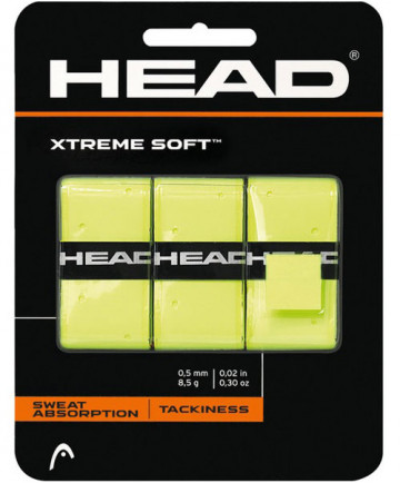 Head XTreme Soft Overgrips 3 Pack Yellow 285104-YW
