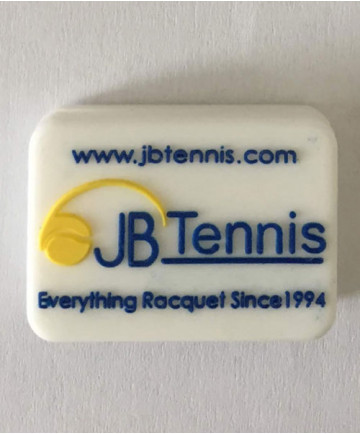 JB's Tennis String Dampener Rectangle White/Blue DAMPREWHBL