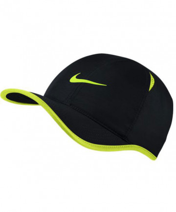 Nike Court Aerobill Featherlight Tennis Cap Black/Volt 679421-015