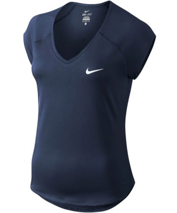Nike Women's Pure Tennis Top Midnight Navy 728757-410