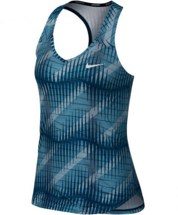 Nike Women's Court Pure Print Tank Blue Force 888168-474