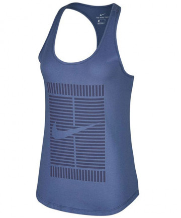 Nike Women's Court Tomboy Logo Tank Purple Slate 889791-522