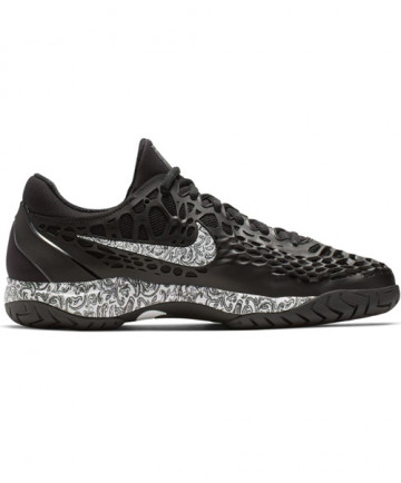 Nike Men's Zoom Cage 3 Hard Court Shoes Black/White 918193-006