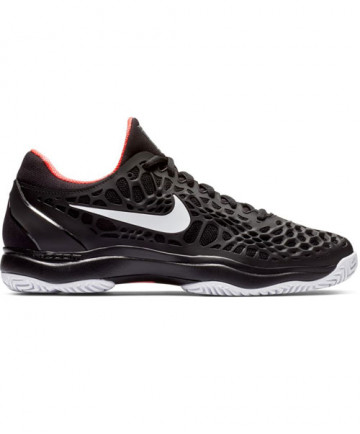 Nike Men's Zoom Cage 3 Hard Court Shoes Black/Red 918193-026