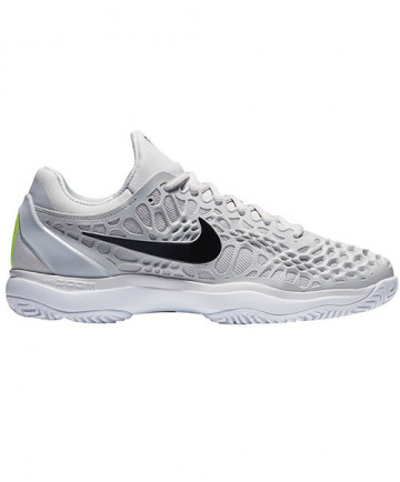 Nike Men's Zoom Cage 3 Hard Court Shoes Grey/Black 918193-071