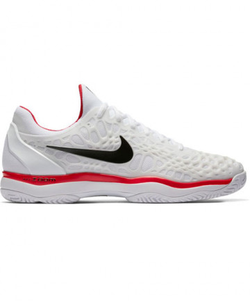 Nike Men's Zoom Cage 3 Hard Court White/Red 918193-116