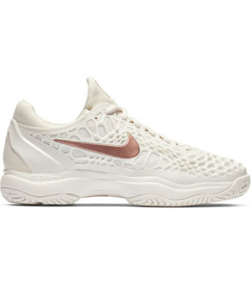 Nike Women's Zoom Cage Hard Court Shoes White/Rose 918199-066