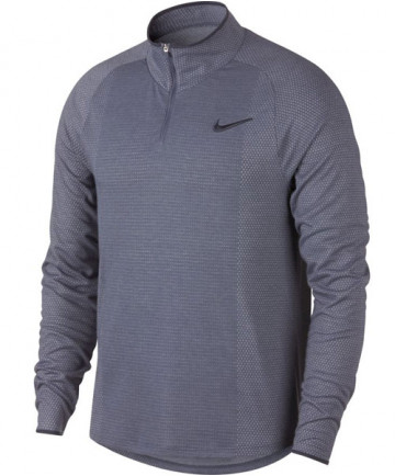 Nike Men's Challenger Half Zip Long Sleeve Top Light Carbon AA2067-011