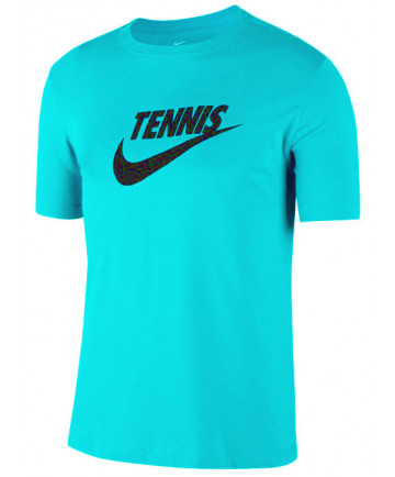 Nike Men's Court Dri FIT Tennis Tee T-Shirt Light Aqua CJ0429-434