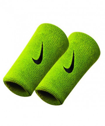Nike Swoosh Double Wide Wristbands Atomic Green NNN05-710