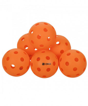 Onix Pure 2 Indoor Pickleballs Orange 6-Pack KZ32006O