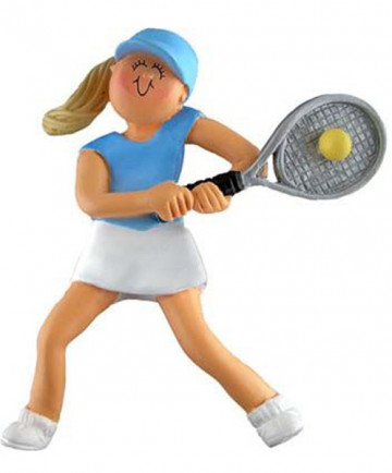 Female Tennis Ornament - Blonde