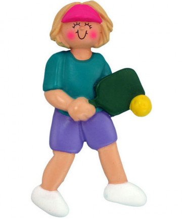 Ornament Central Female Pickleball Ornament Blonde 317-FBL