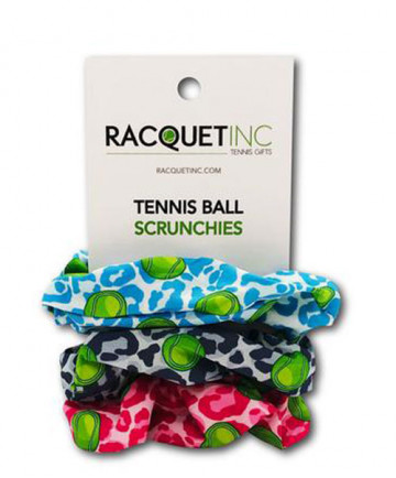 Racquet Inc Tennis Ball Cheetah Scrunchies-3 pack RITG62