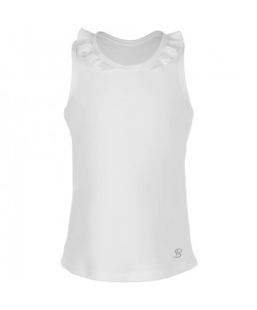 Sofibella Girls' Petal Tank Top White 4579-WHT