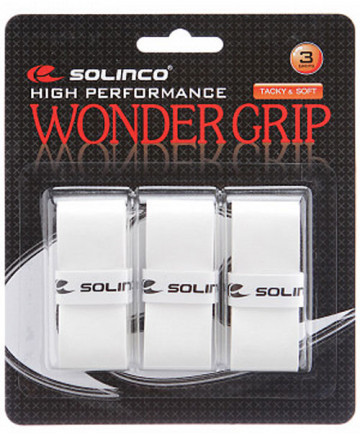 Solinco Wonder Grip Overgrip 3 Pack White 1920072